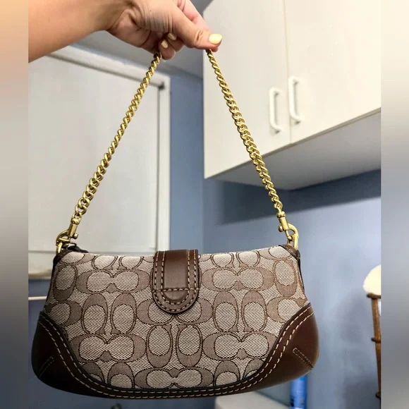 Coach soho bag 25 jacquard in maple. - Picture 4 of 7